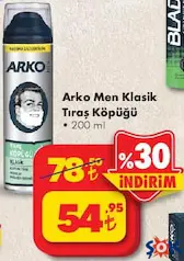 ARKO MEN KLASİK TIRAŞ KÖPÜĞÜ 200 ML ARKO MEN KLASİK TIRAŞ KÖPÜĞÜ 200 ML